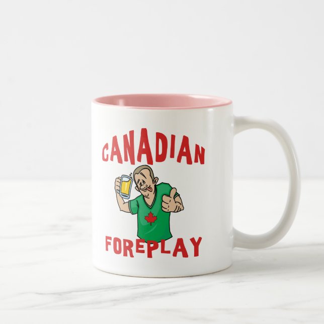 Canadian Foreplay Two-Tone Coffee Mug (Right)