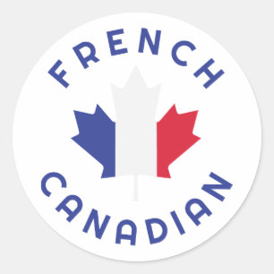 Canadian French Roots Classic Round Sticker