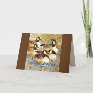 Canadian Geese blank card- customize any occasion Card