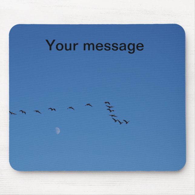 Canadian geese in flight mouse pad (Front)