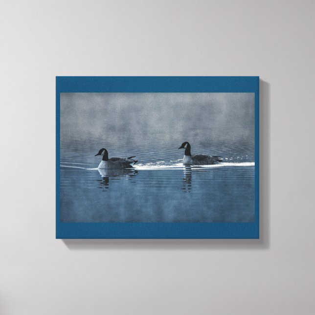 Canadian Geese on the Lake Canvas Print (Front)