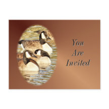 Canadian Geese Postcard-Invitation-customize