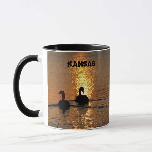 Canadian Geese Silhouette Mug (Left)