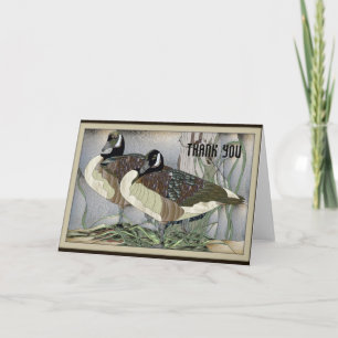 Canadian Geese Thank You Card