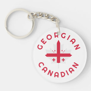 Canadian Georgian Roots  Keychain