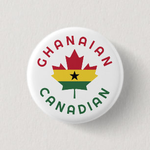 Canadian Ghanaian Roots 1 Inch Round Button