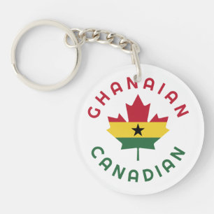 Canadian Ghanaian Roots Keychain