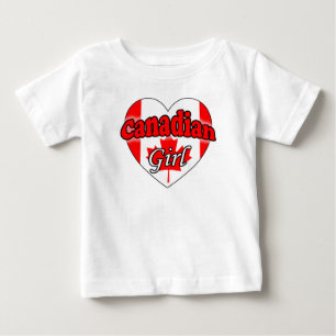Canadian Girl Baby T-Shirt