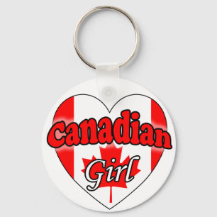 Canadian Girl Keychain