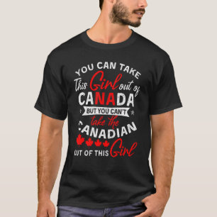 Canadian Girl Women Maple Leaf Canada 1 T-Shirt