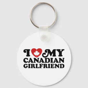 Canadian Girlfriend Keychain