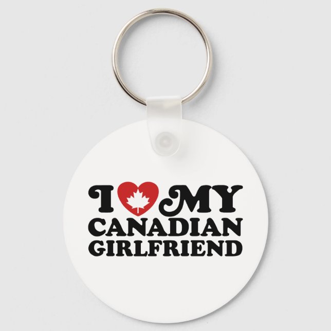 Canadian Girlfriend Keychain (Front)