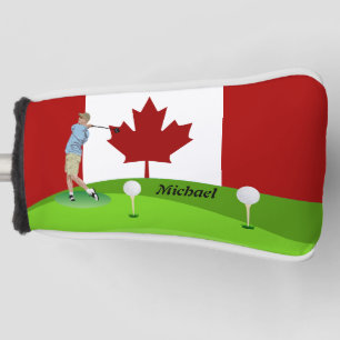 Canadian golfer golf head cover