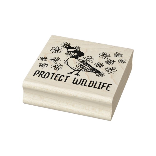Canadian Goose Canada Geese Nature Lovers          Rubber Stamp (Stamp)