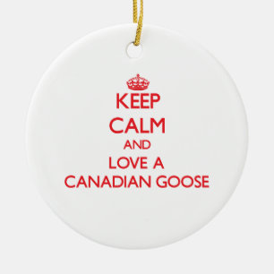 Canadian Goose Ceramic Ornament