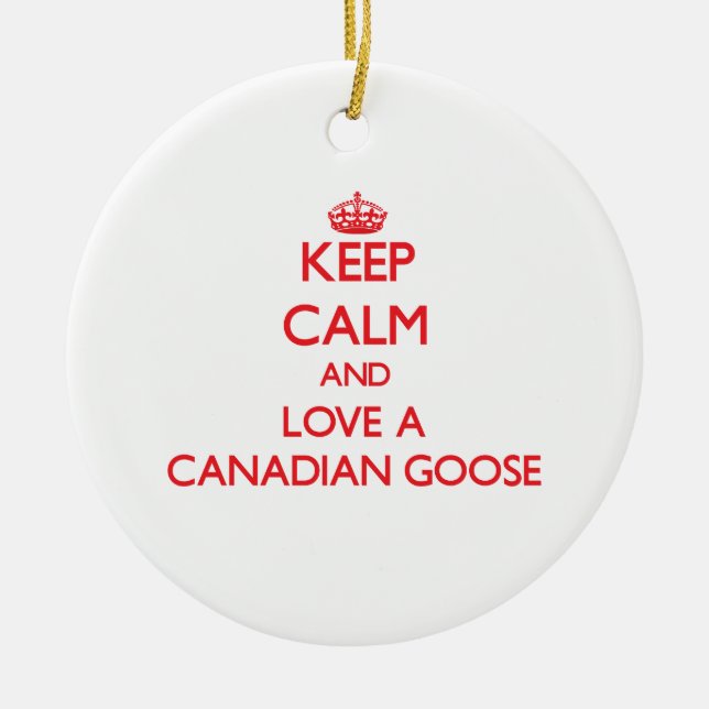 Canadian Goose Ceramic Ornament (Front)