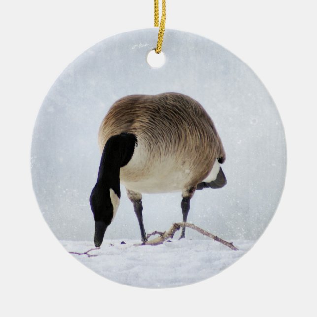 Canadian Goose Ceramic Ornament (Front)