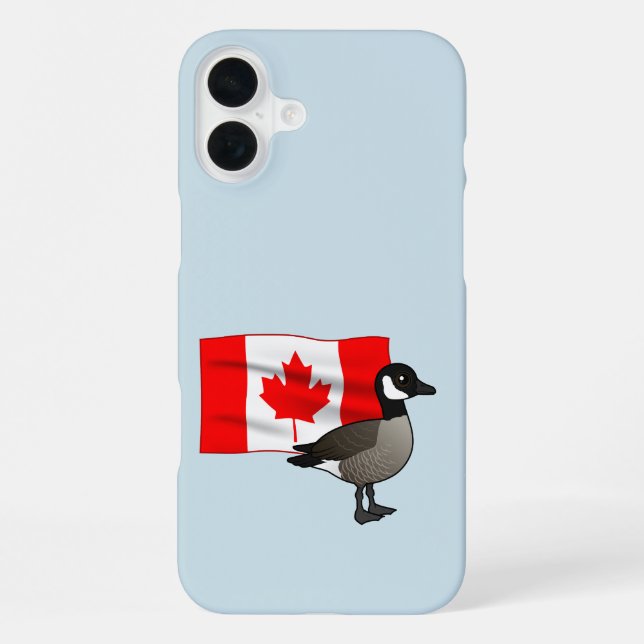 Canadian Goose & Flag iPhone Case (Back)