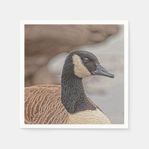 Canadian Goose Portrait Napkin