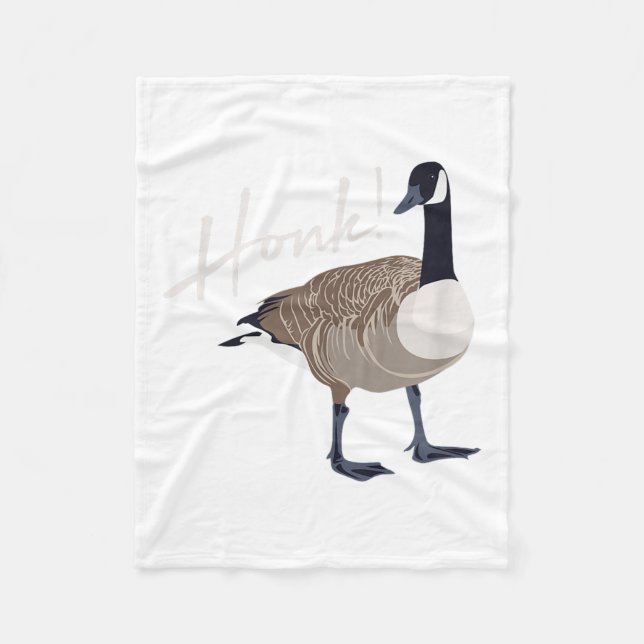 Canadian Goose Shirt Honk Funny Cute Bird Hunter G Fleece Blanket (Front)