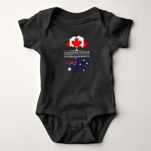 Canadian Grown with Australian Roots Australia Baby Bodysuit