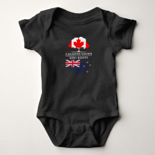 Canadian Grown with Kiwi Roots   New Zealand Baby Bodysuit