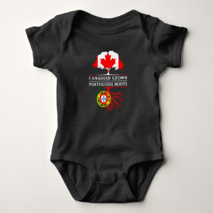 Canadian Grown with Portuguese Roots   Portugal Baby Bodysuit