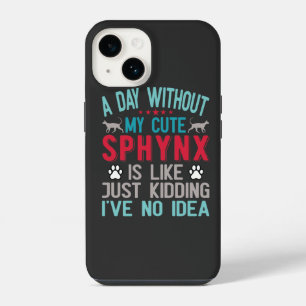 Canadian Hairless Sphynx Cat Owner Funny Saying iPhone 14 Case