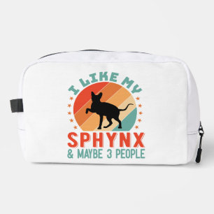 Canadian Hairless Sphynx Cat Owner Humour Dopp Kit