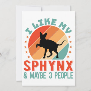 Canadian Hairless Sphynx Cat Owner Humour Holiday Card