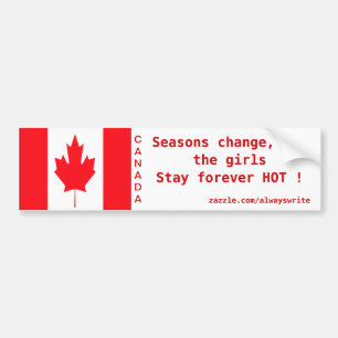 canadian hot girls bumper stickers
