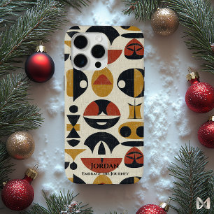 Canadian Indigenous Totem Art, Abstract Elegance iPhone 15 Pro Max Case