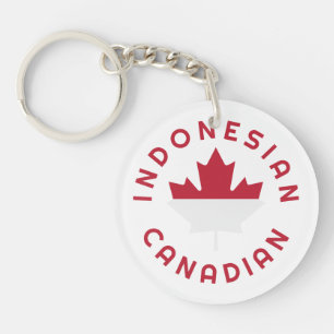 Canadian Indonesian  Roots Keychain