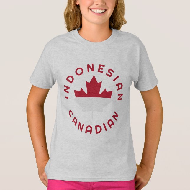Canadian Indonesian  Roots T-Shirt (Front)
