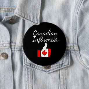 Canadian Influencer thumbs up Lighthouse route 4 Inch Round Button