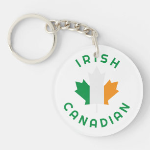 Canadian Irish  Roots Keychain