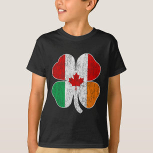 Canadian Irish St Patricks Canada Ireland Shamrock T-Shirt