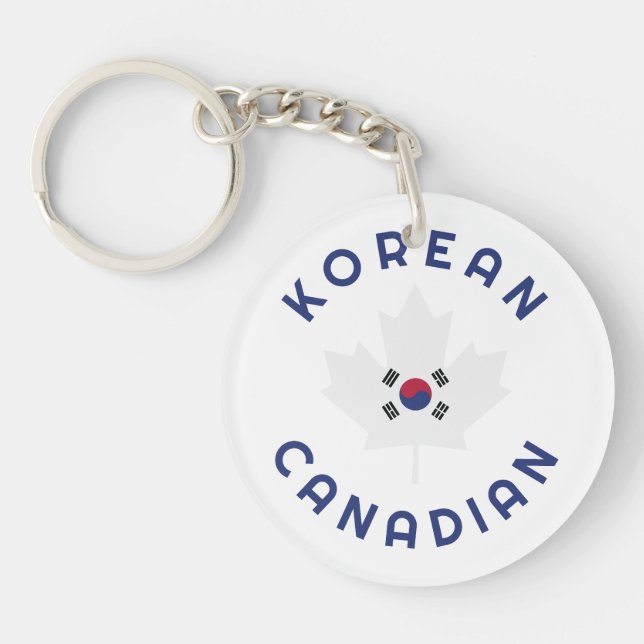 Canadian Korean Roots Keychain (Front)