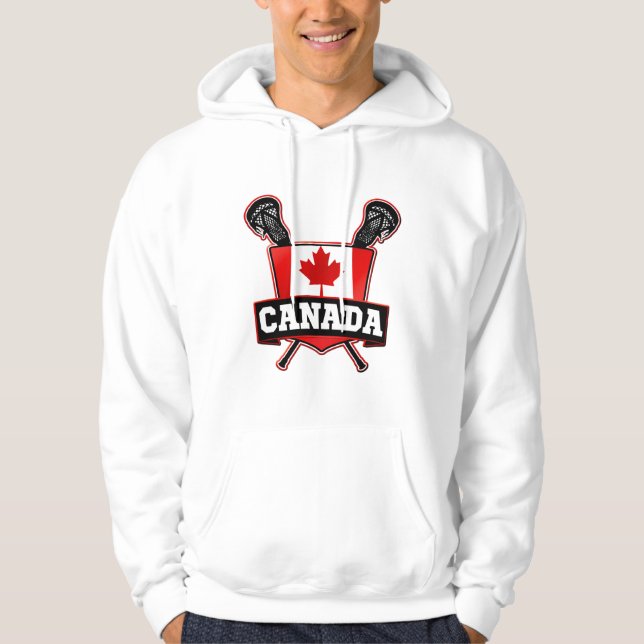 Canadian Lacrosse Logo Hoodie (Front)