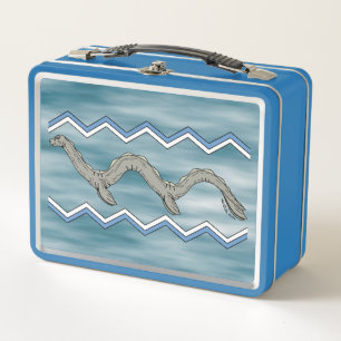 Canadian Lake Monster and Zigzags Metal Lunch Box