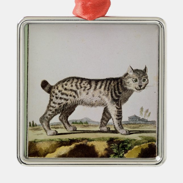 Canadian Lynx Metal Ornament (Front)