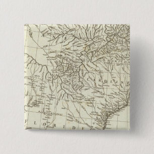 Canadian Map 2 Inch Square Button
