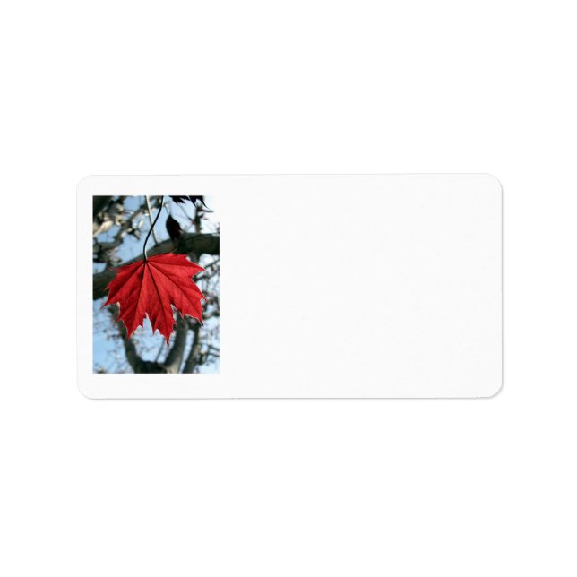 Canadian Maple Leaf Address Labels (Front)