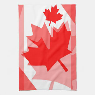 Canadian Maple Leaf all over Style CANADA Kitchen Towel