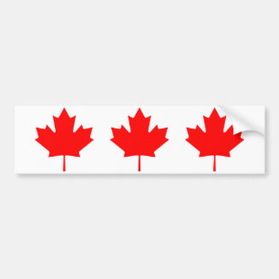 Canadian Maple Leaf Bumper Sticker