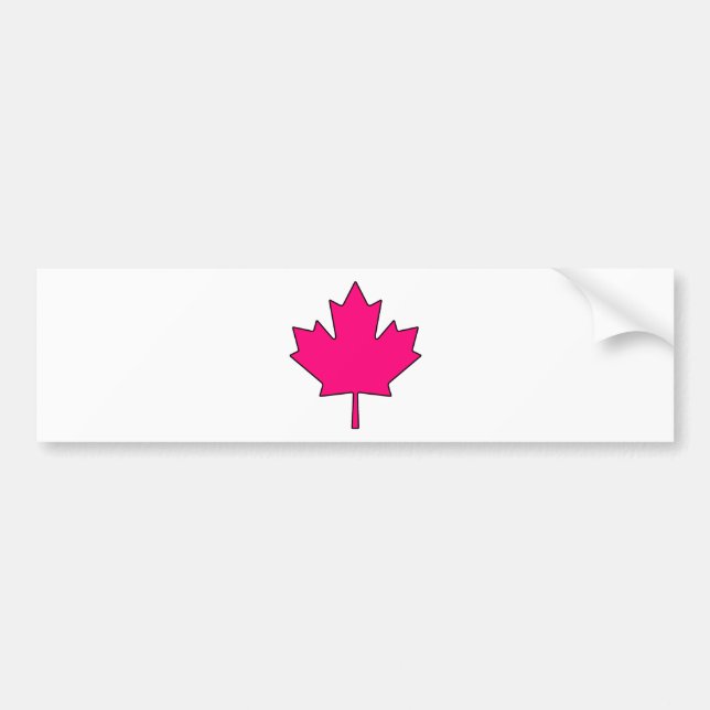 Canadian Maple Leaf Canada National Symbol Bumper Sticker (Front)