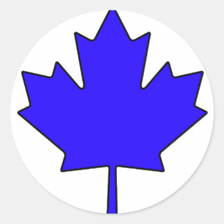 Canadian Maple Leaf Canada National Symbol Classic Round Sticker