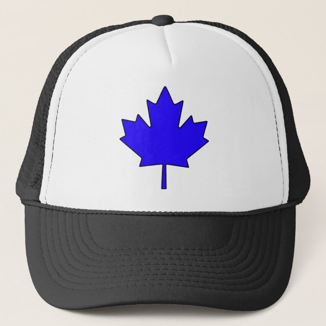 Canadian Maple Leaf Canada National Symbol Trucker Hat (Front)