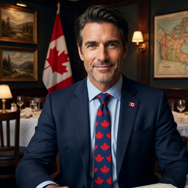 Canadian maple leaf. CANADA. Patriotic.  Tie (Creator Uploaded)