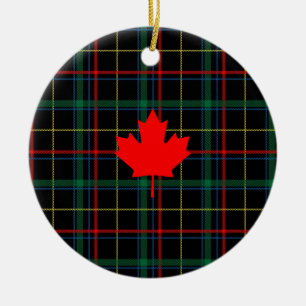 Canadian Maple Leaf Ceramic Ornament